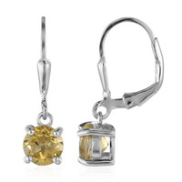 Citrine Silver Earrings