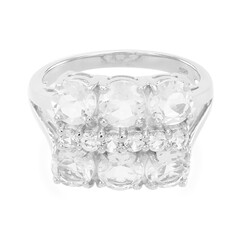 Goshenite Silver Ring