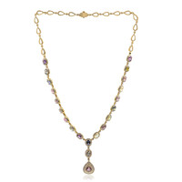 14K Fancy Sapphire Gold Necklace (CIRARI)