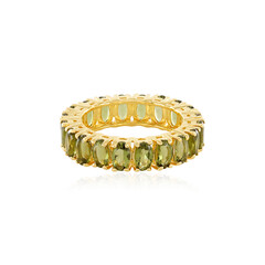 Moldavite Silver Ring