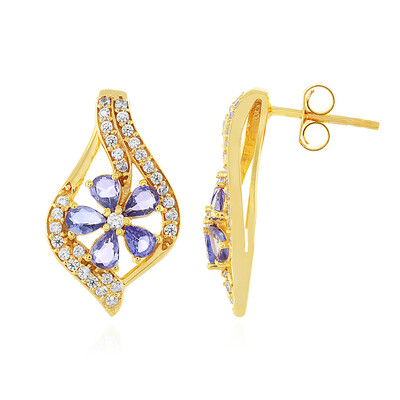 Tanzanite Silver Earrings