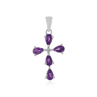 Moroccan Amethyst Silver Pendant
