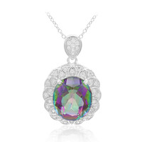 Mystic Quartz Silver Necklace