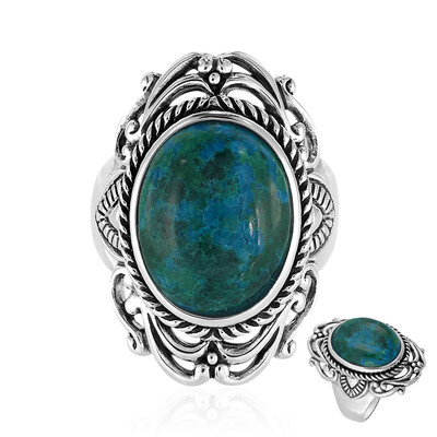 Chrysokolla Silver Ring (Art of Nature)