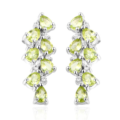 Peridot Silver Earrings