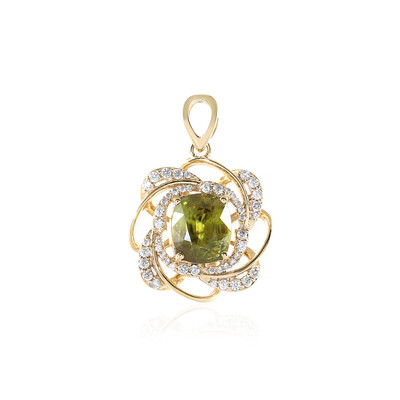 9K Sphene Gold Pendant