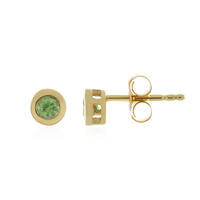 Demantoid Silver Earrings