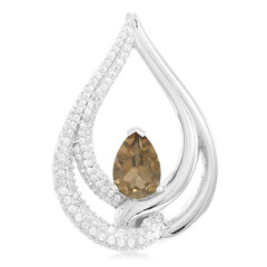 Smoky Quartz Silver Pendant