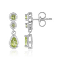 Peridot Silver Earrings