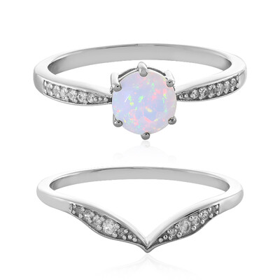 Welo Opal Silver Ring