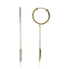 14K SI2 (G) Diamond Gold Earrings (CIRARI)