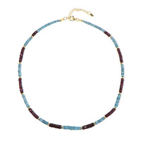 Mozambique Garnet Silver Necklace