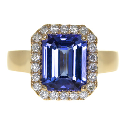 18K AAA Tanzanite Gold Ring (CIRARI)