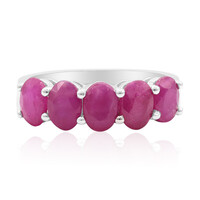 Mozambique Ruby Silver Ring