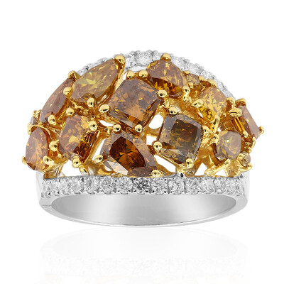 18K SI2 Orange Diamond Gold Ring (CIRARI)