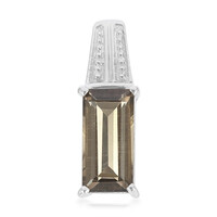 Smoky Quartz Silver Pendant