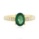 Green apatite Silver Ring