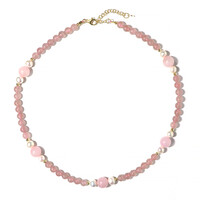 Rose Quartz Silver Necklace