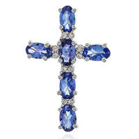 Tanzanite Silver Pendant