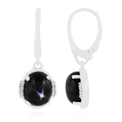 Indian star diopside Silver Earrings