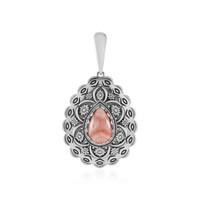 Rhodochrosite Silver Pendant (Desert Chic)