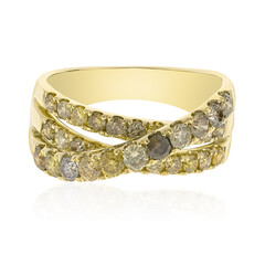 14K SI2 Fancy Diamond Gold Ring (CIRARI)