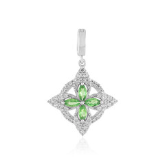Tanzanian Tsavorite Silver Pendant