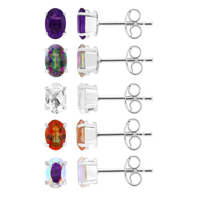 Moroccan Amethyst Silver Earrings