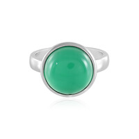 Green Onyx Silver Ring