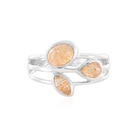 Sunstone Silver Ring
