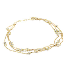 18K I1 (H) Diamond Gold Bracelet (CIRARI)