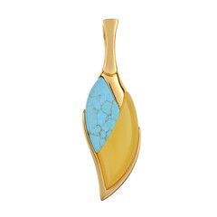 Milky Baltic Amber Silver Pendant