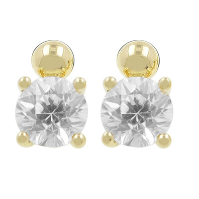 9K Zircon Gold Earrings (de Melo)