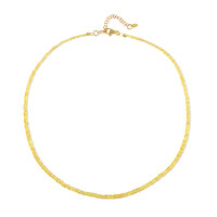 Yellow Sapphire Silver Necklace
