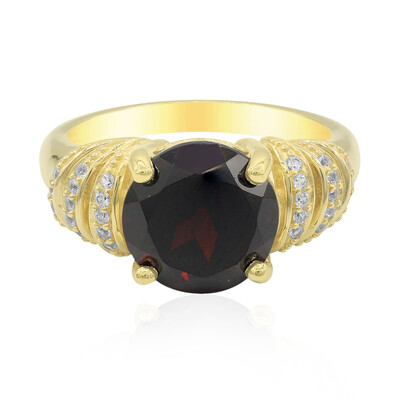 Garnet Silver Ring