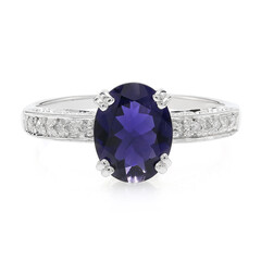 Ceylon Iolite Silver Ring
