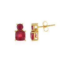 Madagascar Ruby Silver Earrings