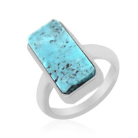 Kingman Turquoise Silver Ring (Anne Bever)