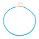 Neon Blue Apatite Silver Necklace