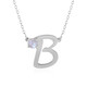 Rainbow Moonstone Silver Necklace