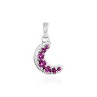 Rhodolite Silver Pendant