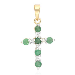Emerald Silver Pendant