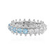 Swiss Blue Topaz Silver Ring (Dallas Prince Designs)