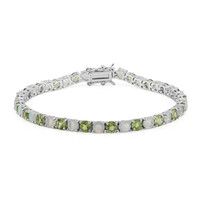 Burmese Peridot Silver Bracelet