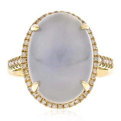14K Blue Moonstone Gold Ring (CIRARI)