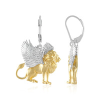 I1 (I) Diamond Silver Earrings (Gems en Vogue)