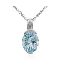 Sky Blue Topaz Silver Necklace