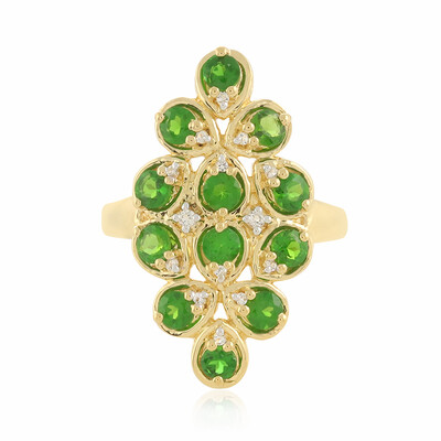 Russian Diopside Silver Ring