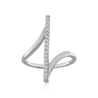 White Topaz Silver Ring