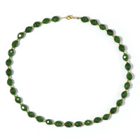Green Quartz Silver Necklace